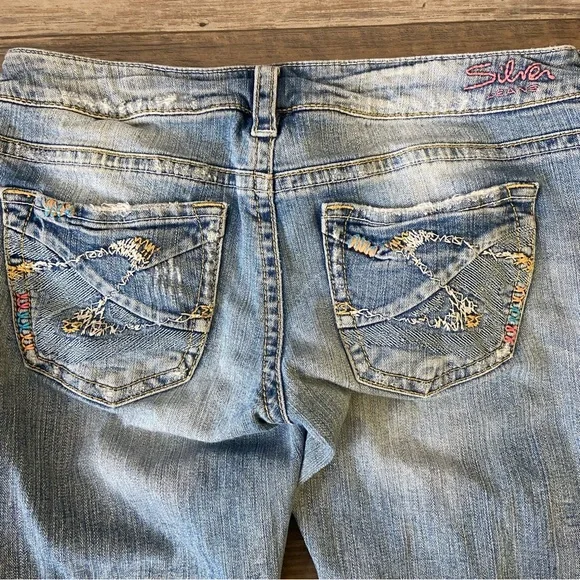 Silver Tuesday Jeans Light Blue Flare Denim altered - Picture 12 of 13